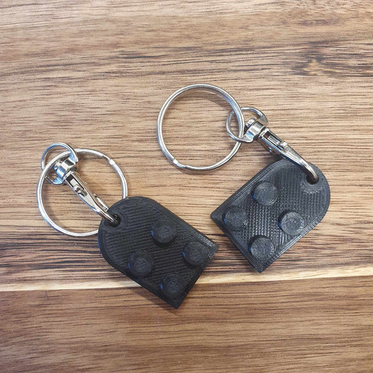 3D-Printed Interlocking Heart Keyring – Dual-Piece Design